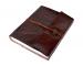 Handmade Medieval Renaissance Diary Leather Journal w/ Stone & Stiched Edges
